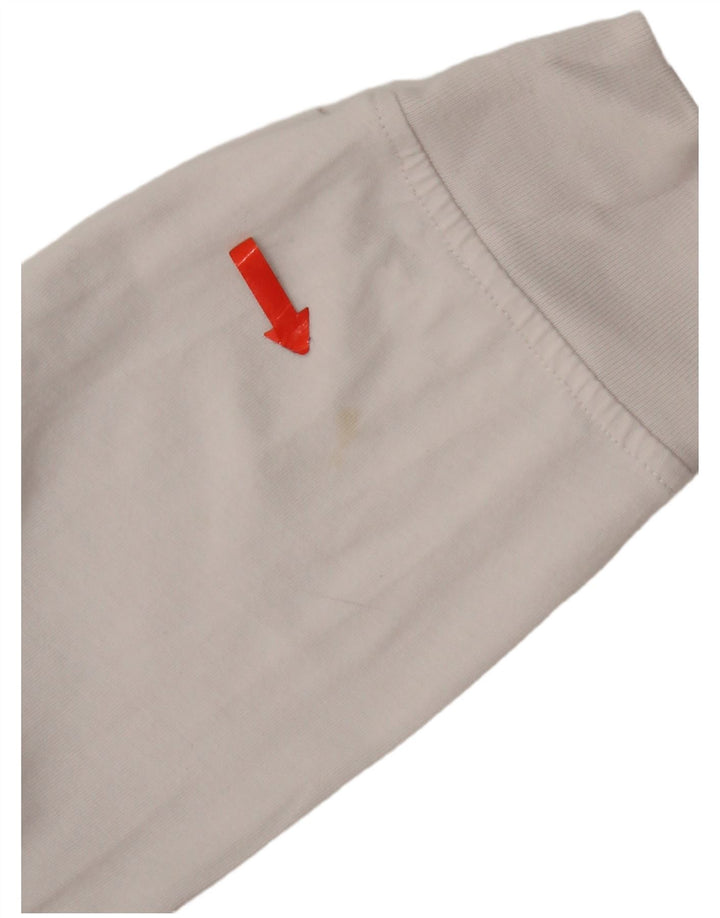 Converse Mens Graphic Top Long Sleeve Medium White Cotton