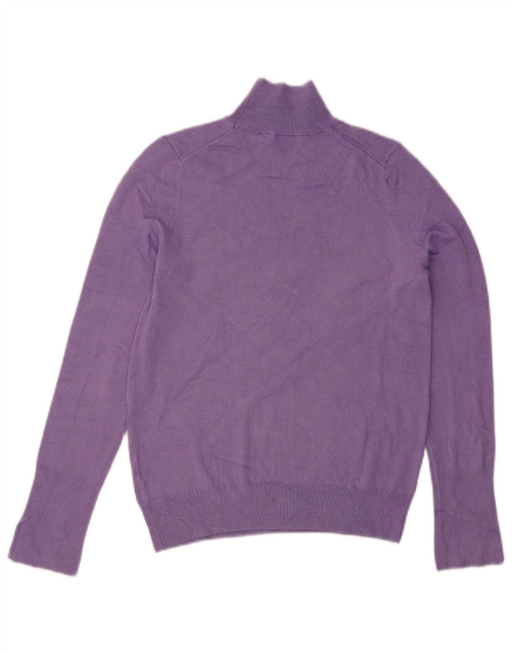 Zara Womens Turtle Neck Jumper Sweater UK 10 Small Purple