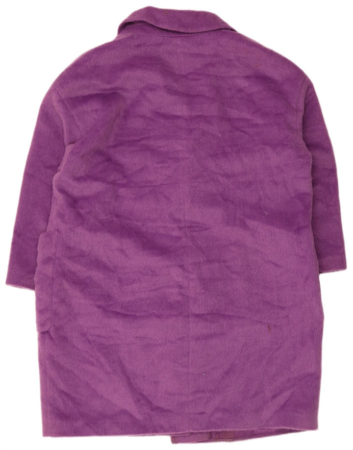 Marks & Spencer Womens Overcoat UK 22 3XL Purple Polyester