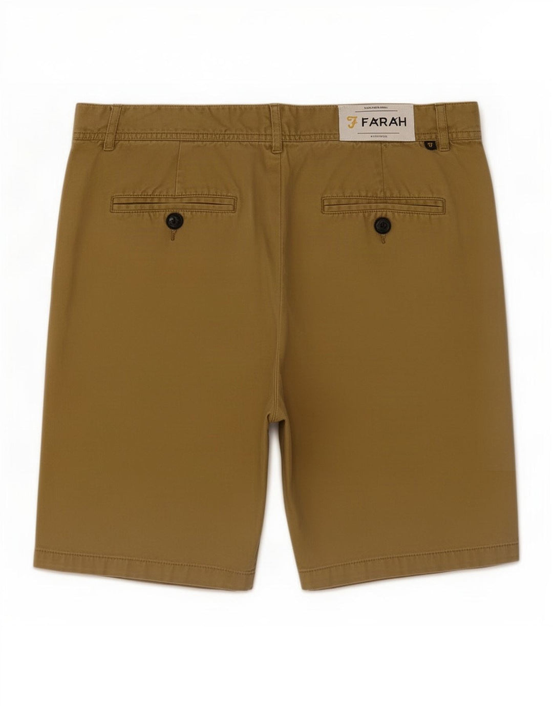Farah Mens Chino Shorts Medium W32 Khaki Cotton