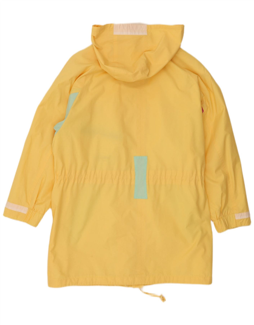 Valmeline Womens Oversized Hooded Parka Jacket EU 44 XL Yellow Colourblock
