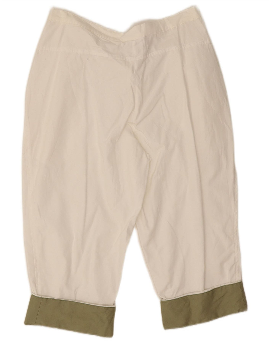 Adidas Womens Bermuda Shorts UK 12 Medium W28  Off White Colourblock Cotton