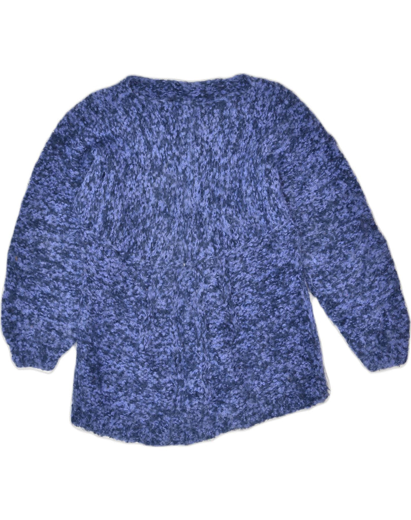 VINTAGE Womens Crew Neck Jumper Sweater UK 18 XL Blue Flecked Wool | Vintage | Thrift | Second-Hand | Used Clothing | Messina Hembry 