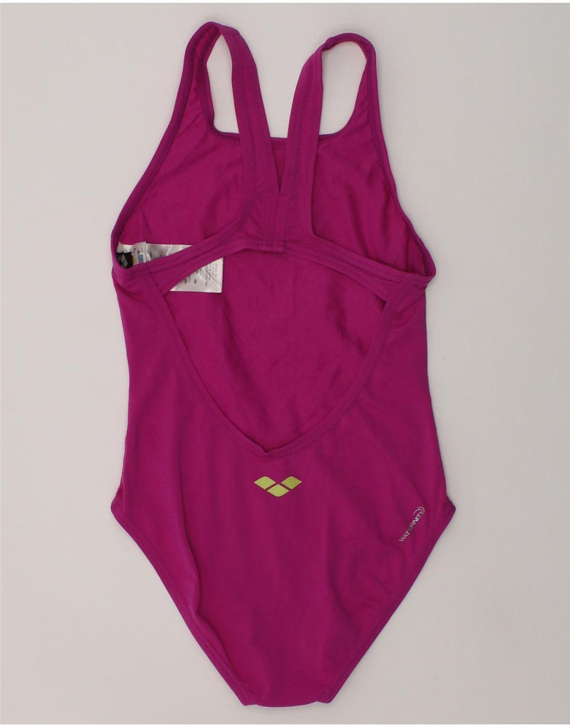 ARENA Girls Swimwear 6-7 Years Pink Polyester | Vintage Arena | Thrift | Second-Hand Arena | Used Clothing | Messina Hembry 