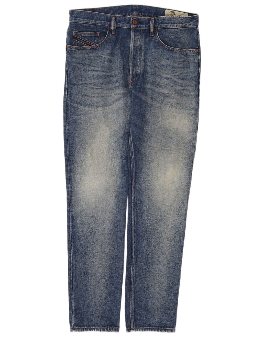 Diesel Mens D-Aygle Tapered Jeans W33 L34 Blue Cotton