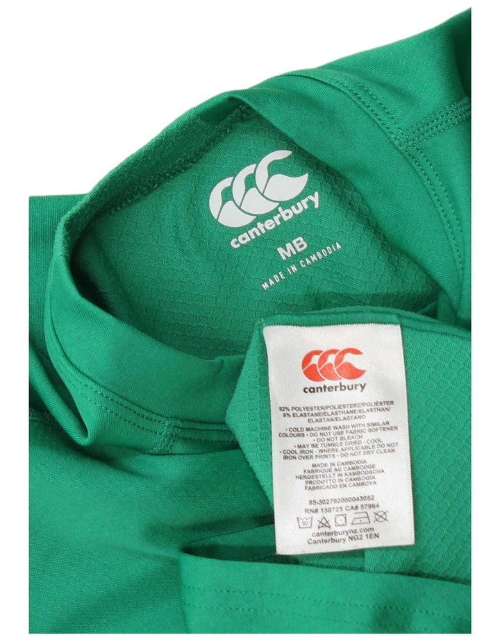 Canterbury Boys Ireland Graphic Top Long Sleeve 13-14 Years Medium Green