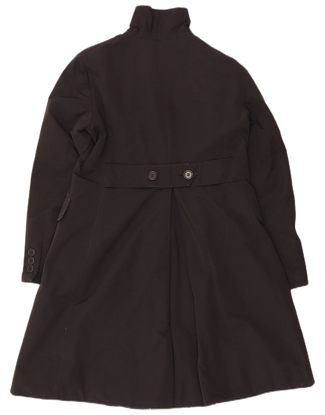 Aspesi Womens Overcoat UK 18 XL Black Cotton