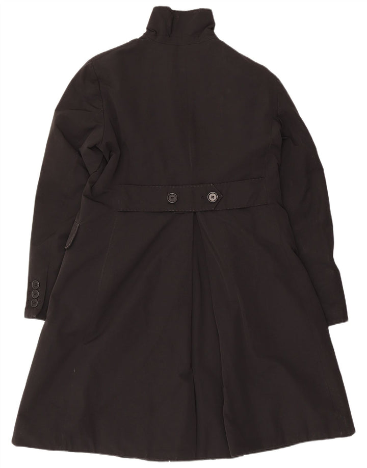 Aspesi Womens Overcoat UK 18 XL Black Cotton