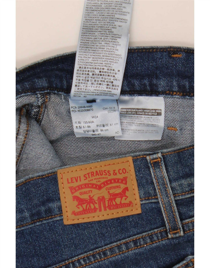 Levi's Womens Denim Skirt W24 XS Blue Cotton