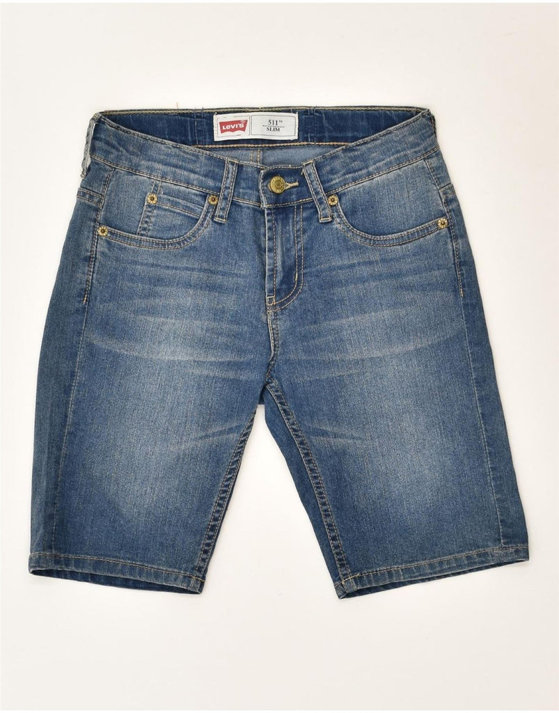 LEVI'S Boys 511 Slim Denim Shorts 9-10 Years W28  Blue Cotton | Vintage Levi's | Thrift | Second-Hand Levi's | Used Clothing | Messina Hembry 