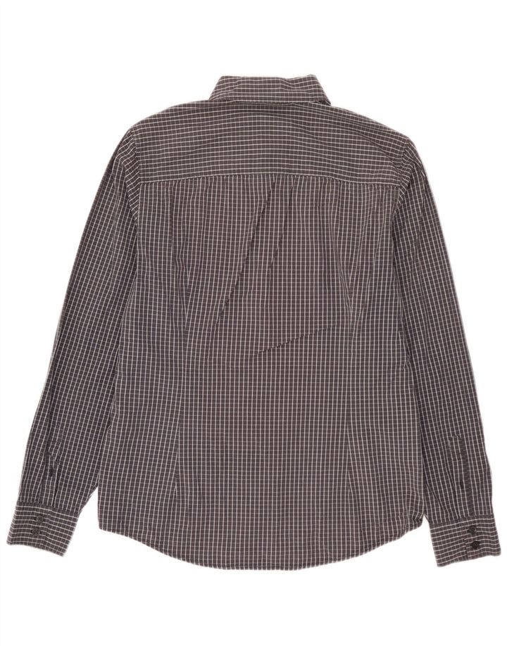 CALVIN KLEIN JEANS Mens Shirt Medium Grey Gingham