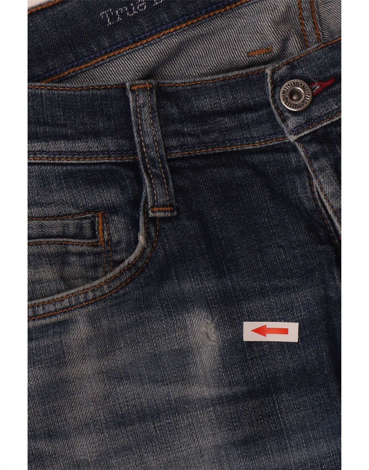 Mustang Mens Straight Jeans W32 L30 Blue Cotton
