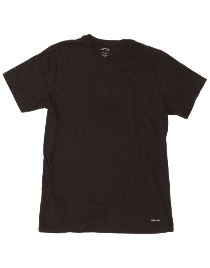 Calvin Klein Mens T-Shirt Top Medium Black Cotton