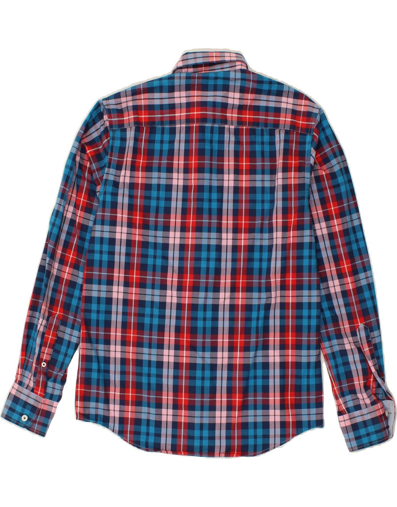 JACK & JONES Mens Premium Shirt Medium Blue Check Cotton | Vintage Jack & Jones | Thrift | Second-Hand Jack & Jones | Used Clothing | Messina Hembry 