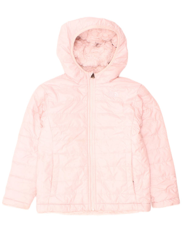 The North Face Girls Hooded Reversible Padded Jacket 5-6 Years Pink