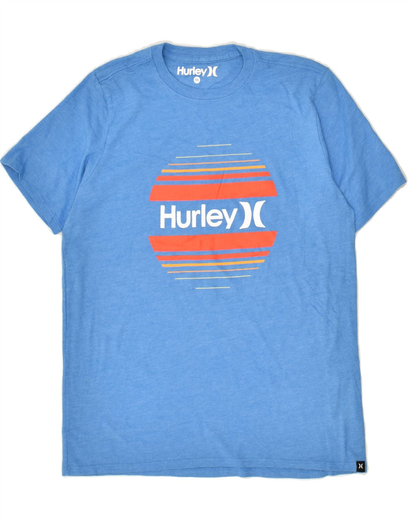 HURLEY Womens Graphic T-Shirt Top UK 12 Medium Blue | Vintage Hurley | Thrift | Second-Hand Hurley | Used Clothing | Messina Hembry 