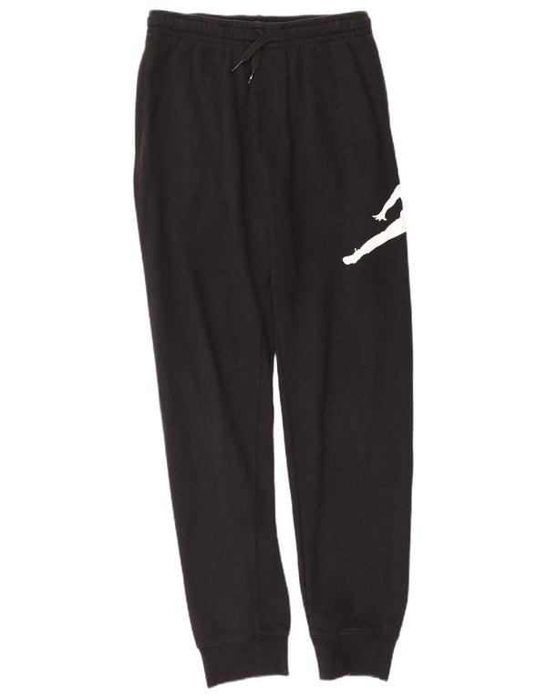Jordan Boys Graphic Tracksuit Trousers Joggers 13-14 Years XL Black Cotton