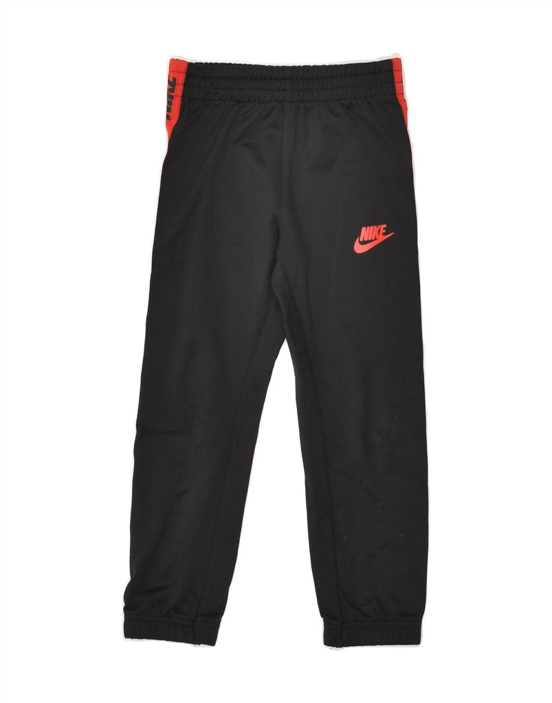 NIKE Boys Graphic Tracksuit Trousers Joggers 4-5 Years Small Black | Vintage Nike | Thrift | Second-Hand Nike | Used Clothing | Messina Hembry 