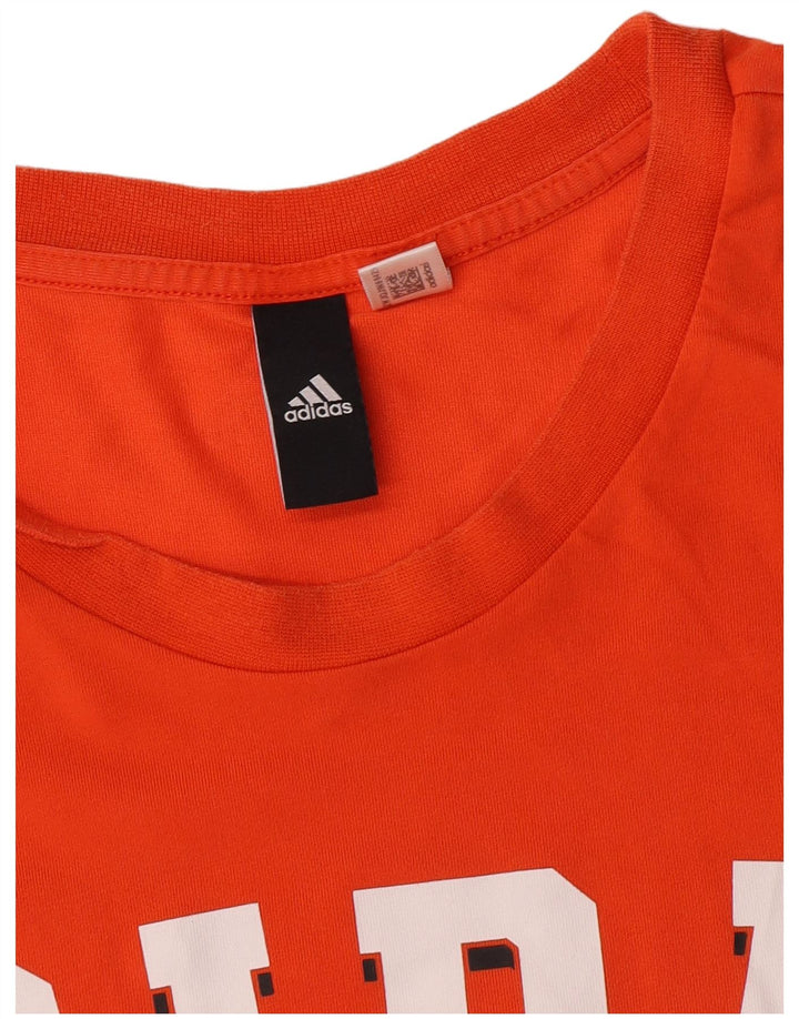 Adidas Mens Graphic T-Shirt Top 2XL Orange