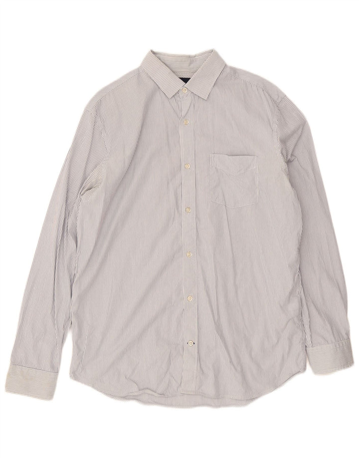 Gap Mens Shirt Large Blue Pinstripe Cotton