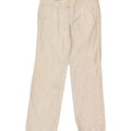 GAP Womens Straight Chino Trousers US 10 Large W34 L32 Beige Striped | Vintage Gap | Thrift | Second-Hand Gap | Used Clothing | Messina Hembry 