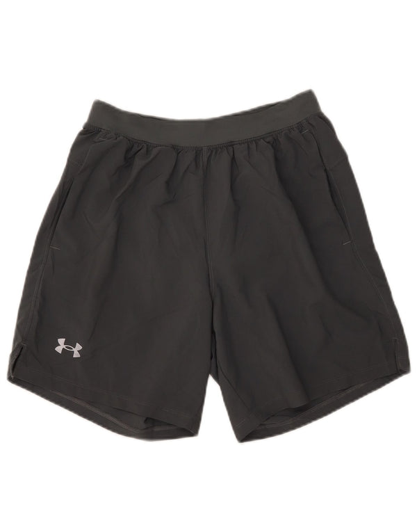Under Armour Womens Sport Shorts UK 12 Medium Grey Polyester
