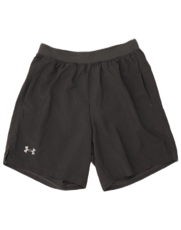 Under Armour Womens Sport Shorts UK 12 Medium Grey Polyester