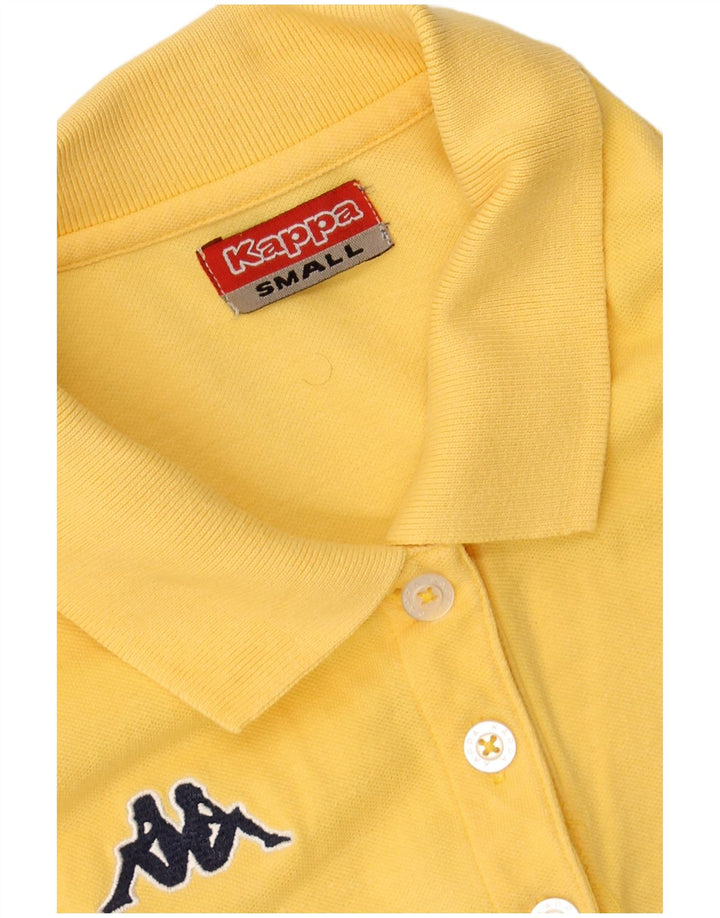 KAPPA Womens Polo Shirt UK 10 Small Yellow