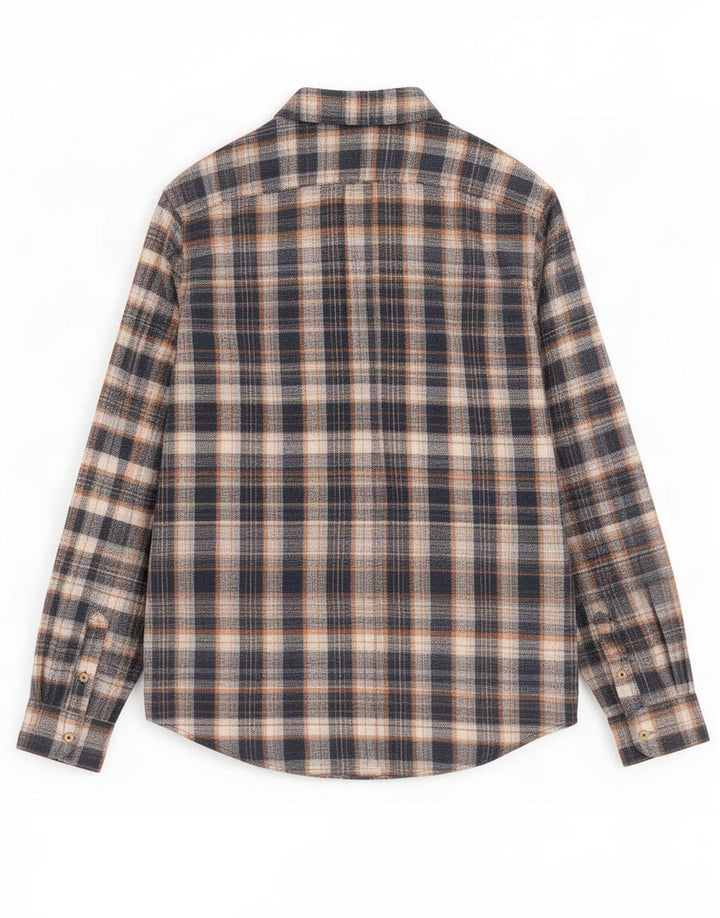 Ben Sherman Mens Flannel Shirt Large Blue Check
