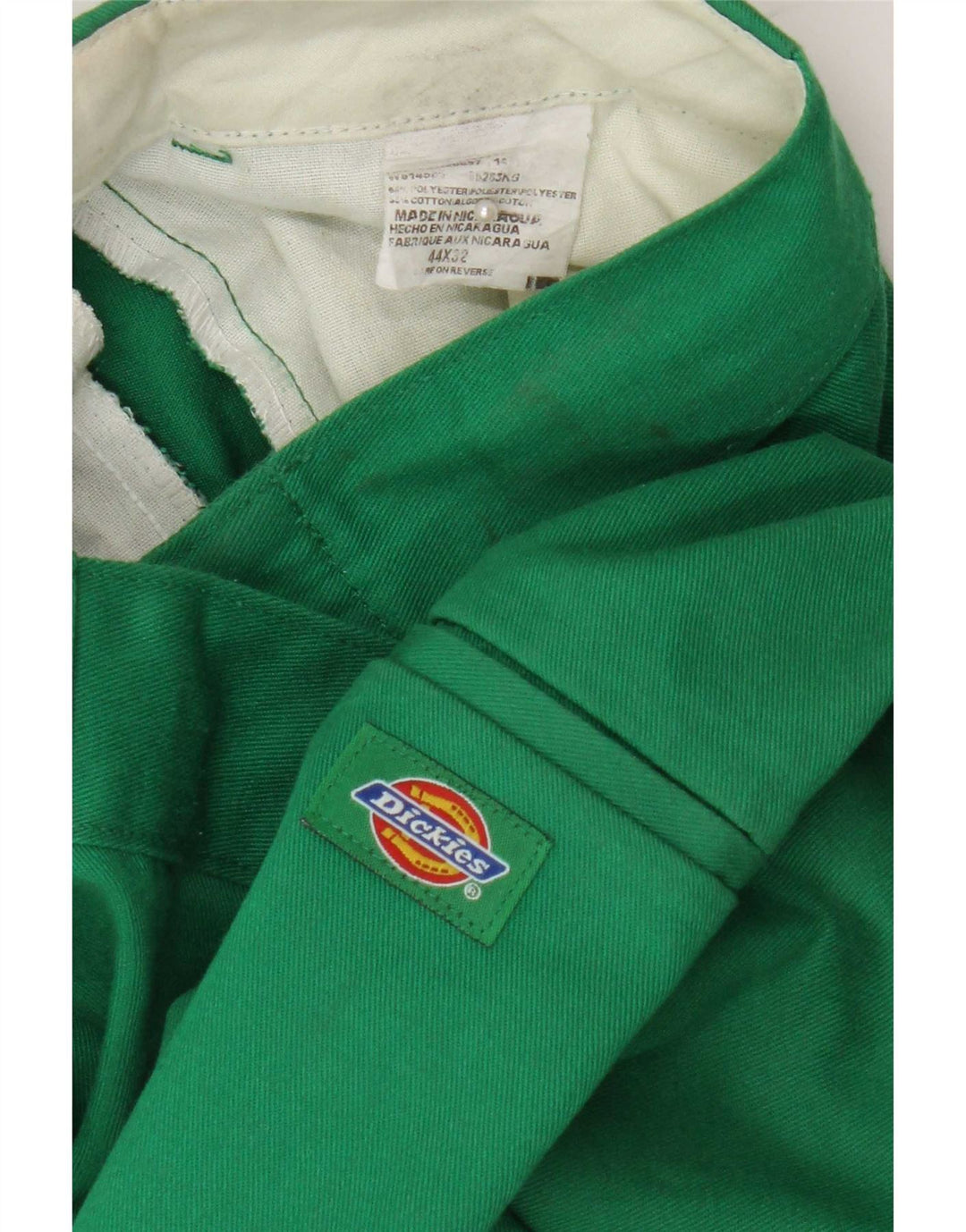 Dickies Mens Straight Cargo Trousers W44 L32 Green Polyester