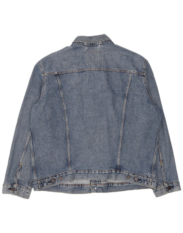 Levi's Mens Denim Jacket UK 42 XL Blue Cotton