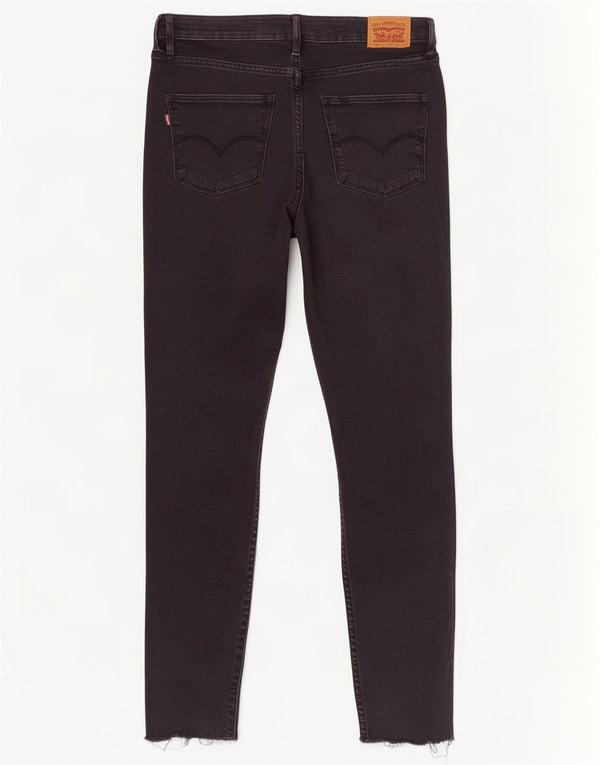 Levi's Womens 721 High Rise Skinny Jeans W30 L27 Black Cotton