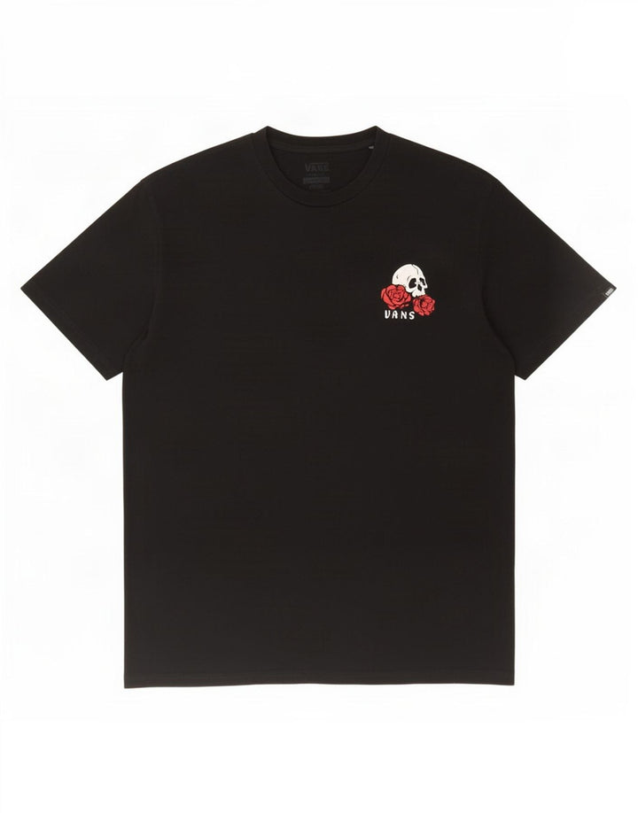Vans Mens Graphic T-Shirt Top Large Black Cotton