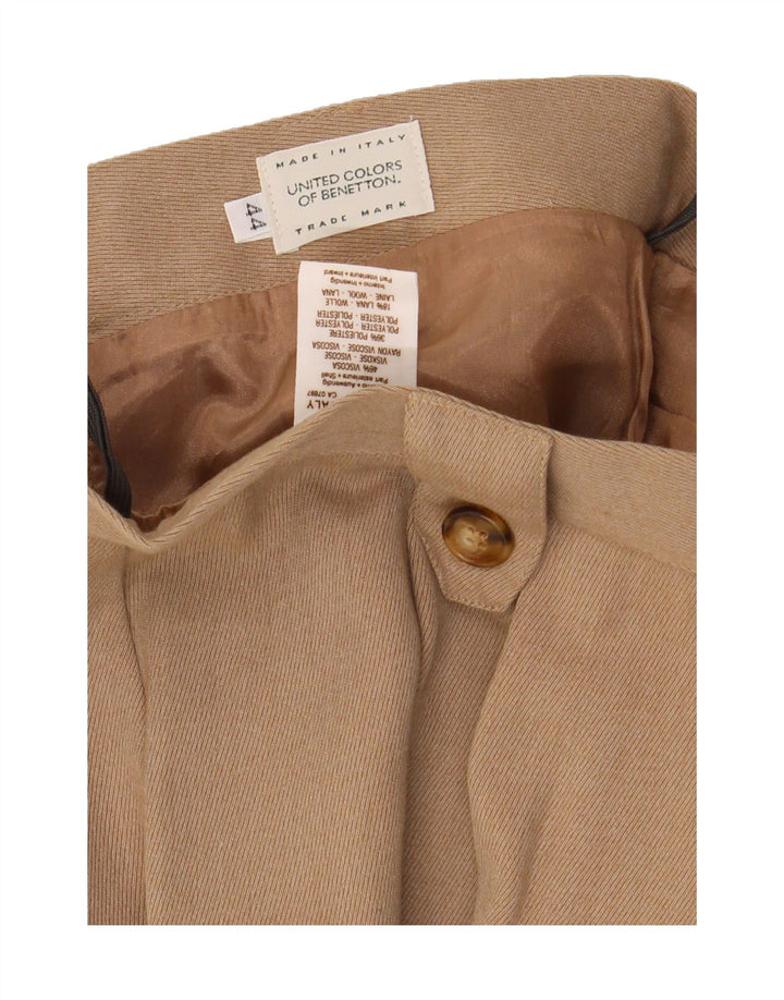 BENETTON Womens Pencil Skirt IT 44 Medium W28  Brown Viscose Vintage Benetton and Second-Hand Benetton from Messina Hembry 
