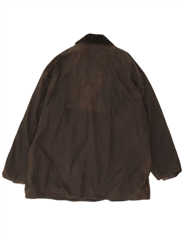 Barbour Mens Beaufort Loose Fit Waxed Cotton Jacket EU 48 Medium Brown