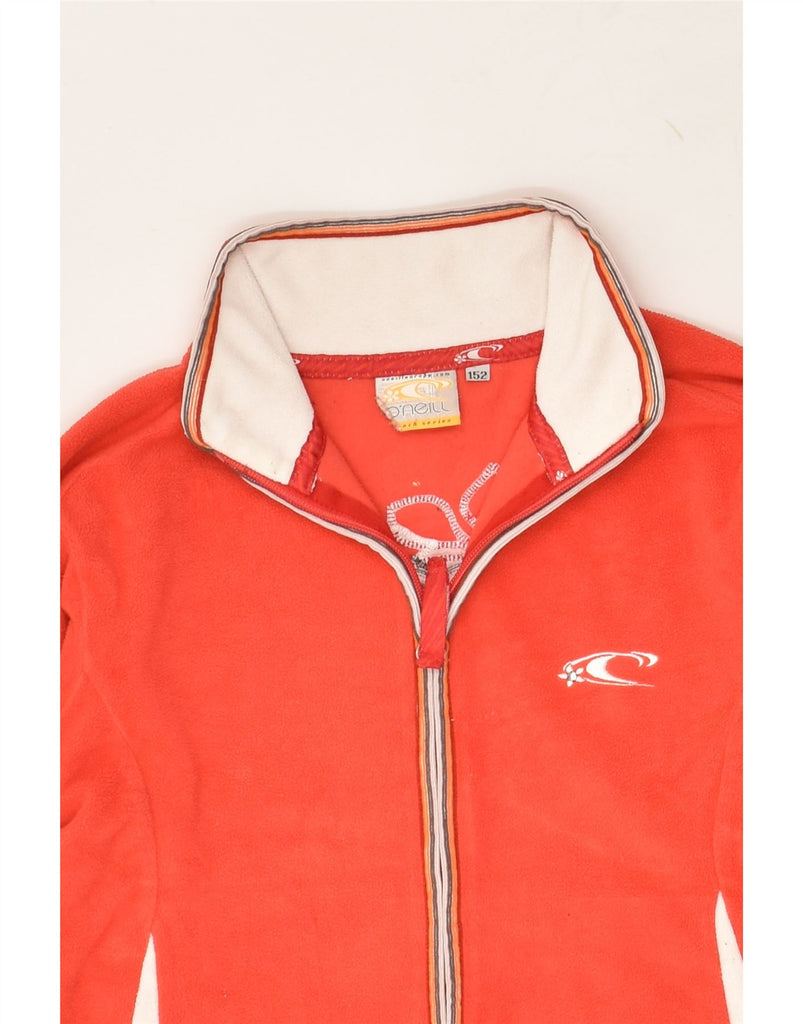 O'NEILL Girls Tracksuit Top Jacket 11-12 Years Orange Colourblock | Vintage O'Neill | Thrift | Second-Hand O'Neill | Used Clothing | Messina Hembry 