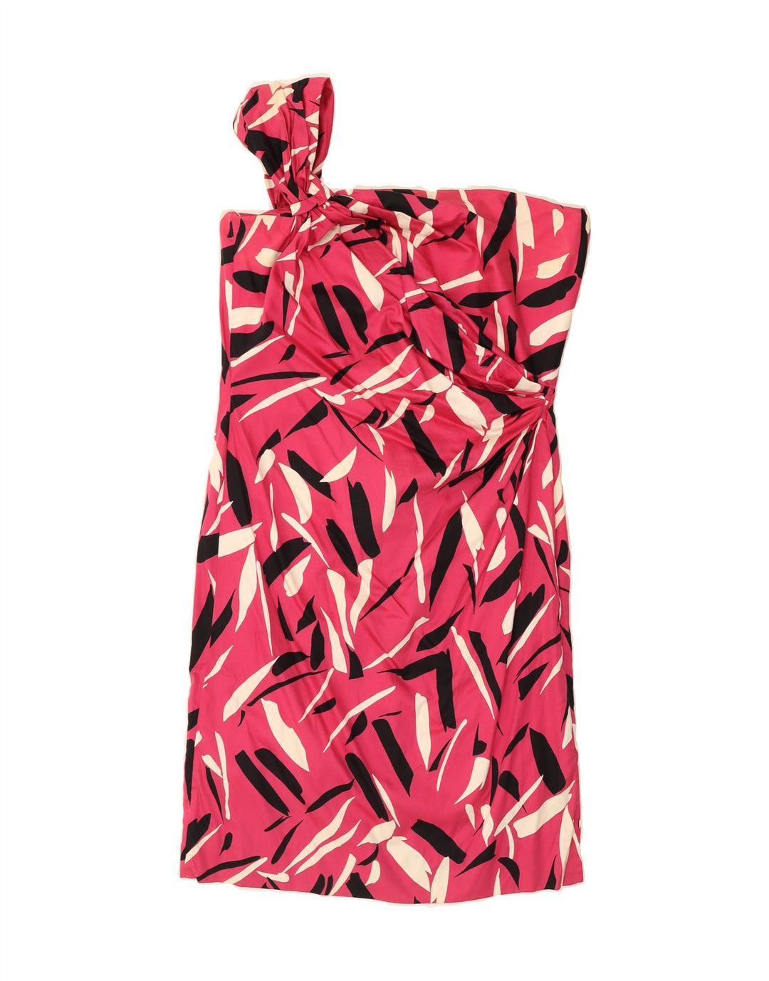 LUISA SPAGNOLI Womens One Shoulder Dress UK 12 Medium Pink Vintage Luisa Spagnoli and Second-Hand Luisa Spagnoli from Messina Hembry 