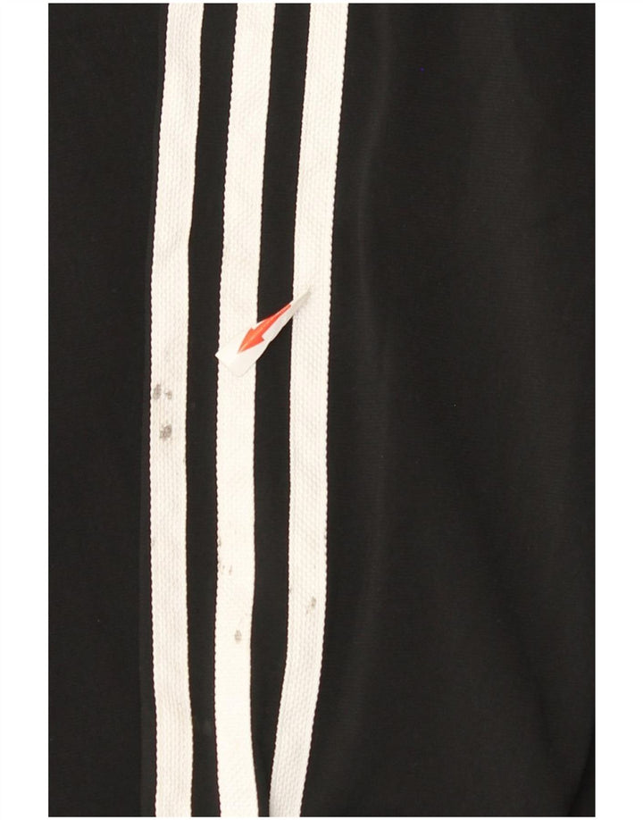 Adidas Boys Tracksuit Top Jacket 15-16 Years Black Polyester