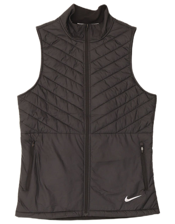 Nike Mens Padded Gilet UK 38 Medium Black Polyester