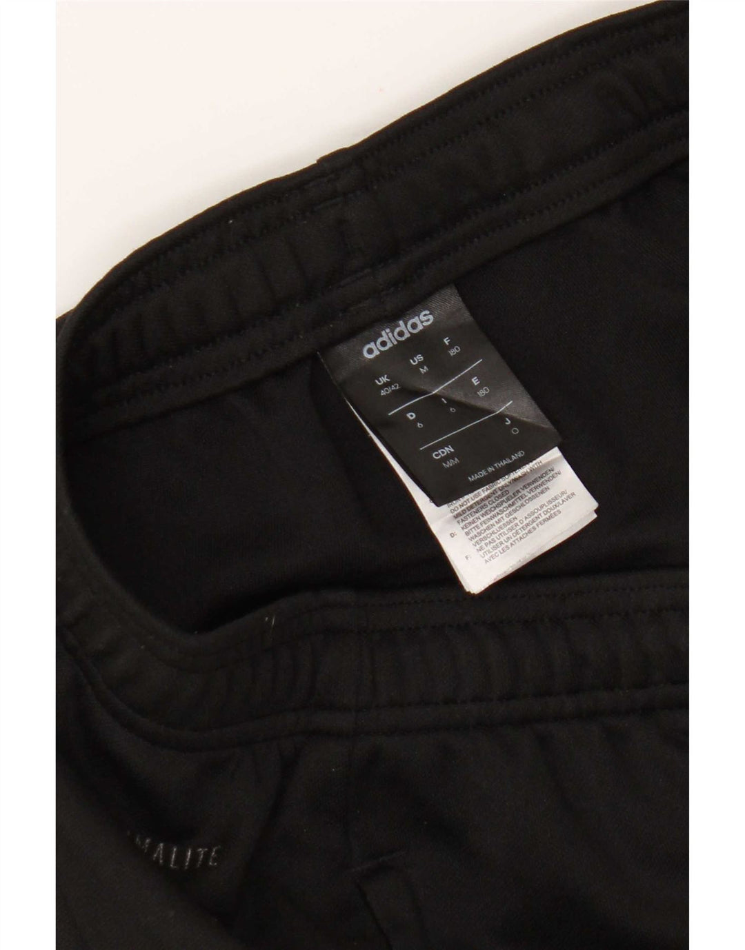 Adidas Mens Climalite Tracksuit Trousers UK 40/42 Medium Black Polyester