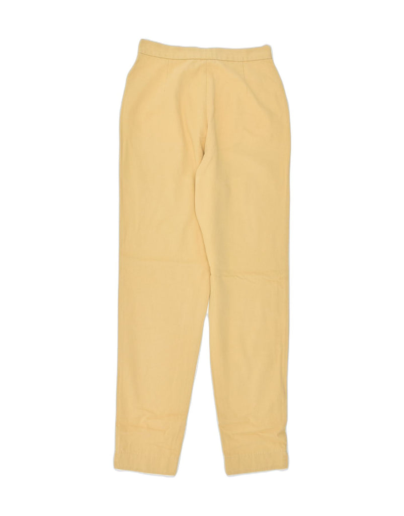 MARLBORO CLASSICS Womens Tapered Casual Trousers W27 L30 Yellow Cotton | Vintage | Thrift | Second-Hand | Used Clothing | Messina Hembry 