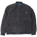 Marks & Spencer Mens Bomber Jacket UK 42 XL Navy Blue Polyester