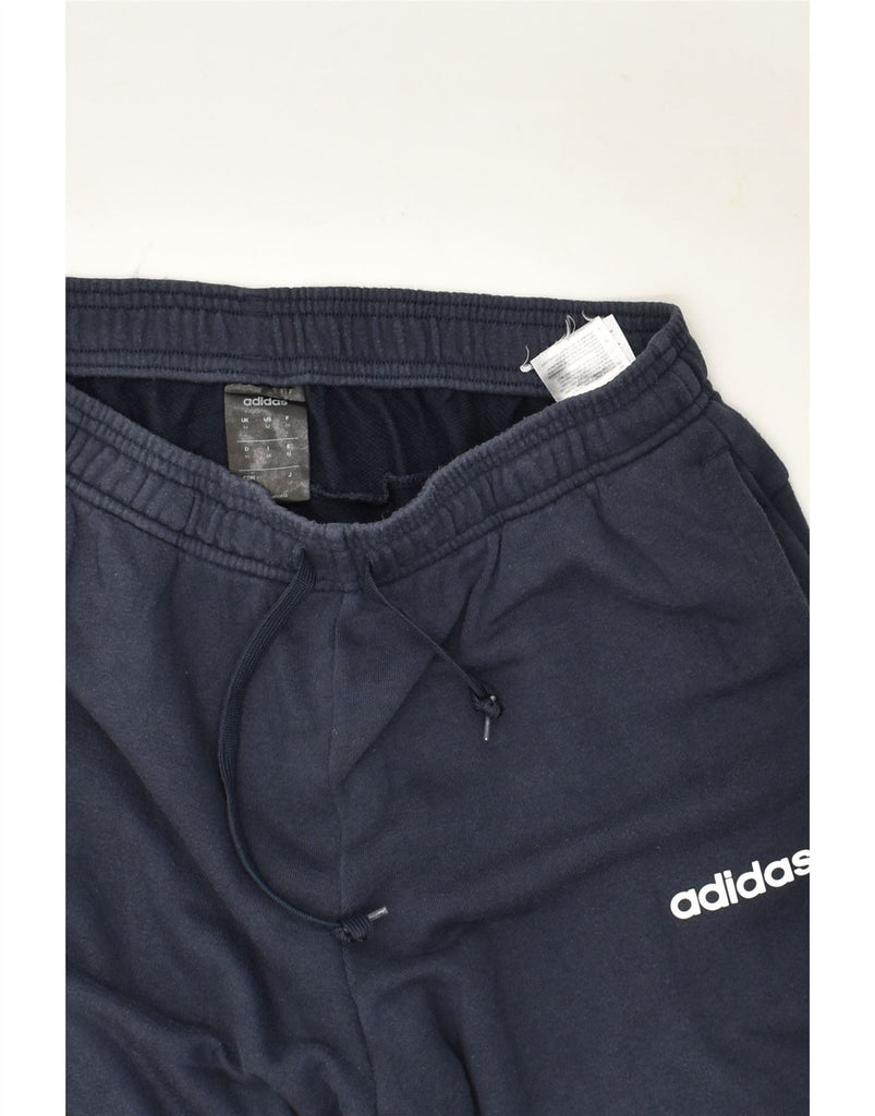 ADIDAS Mens Tracksuit Trousers Joggers Medium Navy Blue Cotton | Vintage Adidas | Thrift | Second-Hand Adidas | Used Clothing | Messina Hembry 