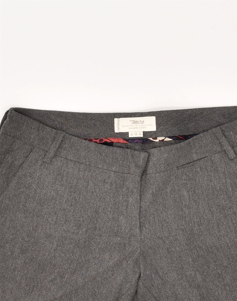 MARLBORO CLASSICS Womens Tapered Suit Trousers IT 42 Medium W32 L27 Grey | Vintage Marlboro Classics | Thrift | Second-Hand Marlboro Classics | Used Clothing | Messina Hembry 