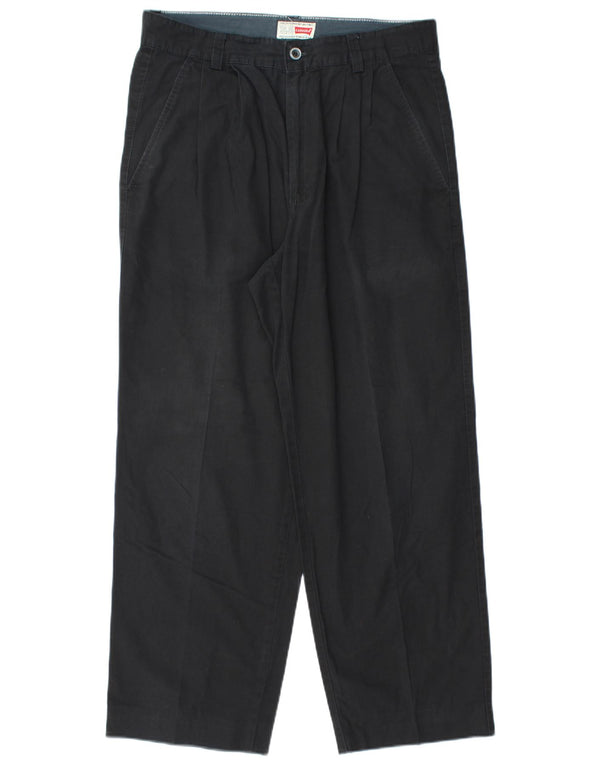 Carrera Mens Pegged Chino Trousers IT 50 Large W34 L28 Black Cotton