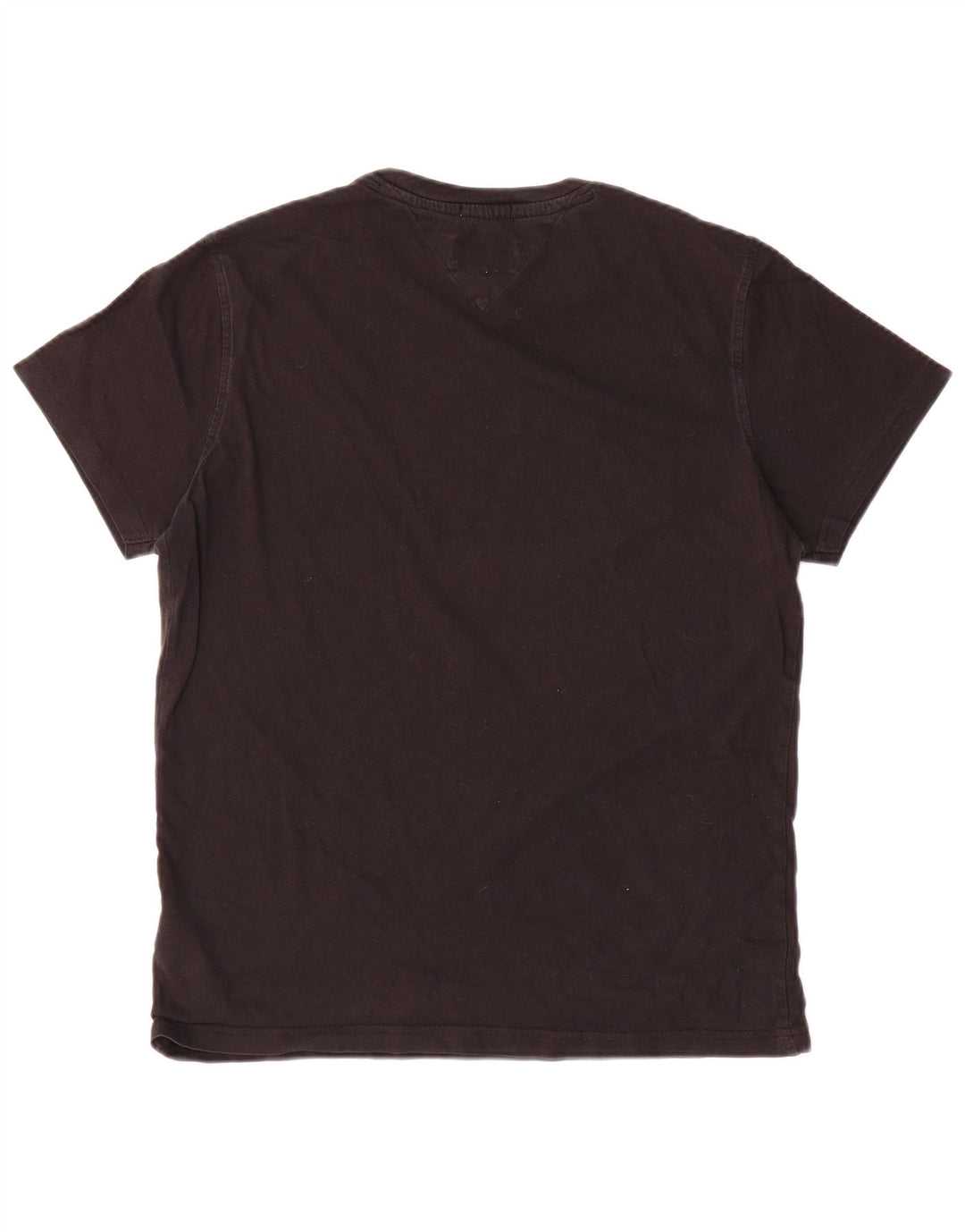 Tommy Hilfiger Mens T-Shirt Top Large Black Cotton