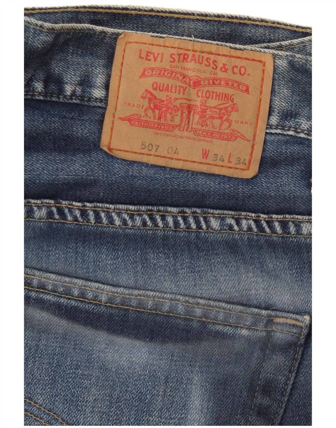 Levi's Womens 507 Bootcut Jeans  W34 L34 Blue