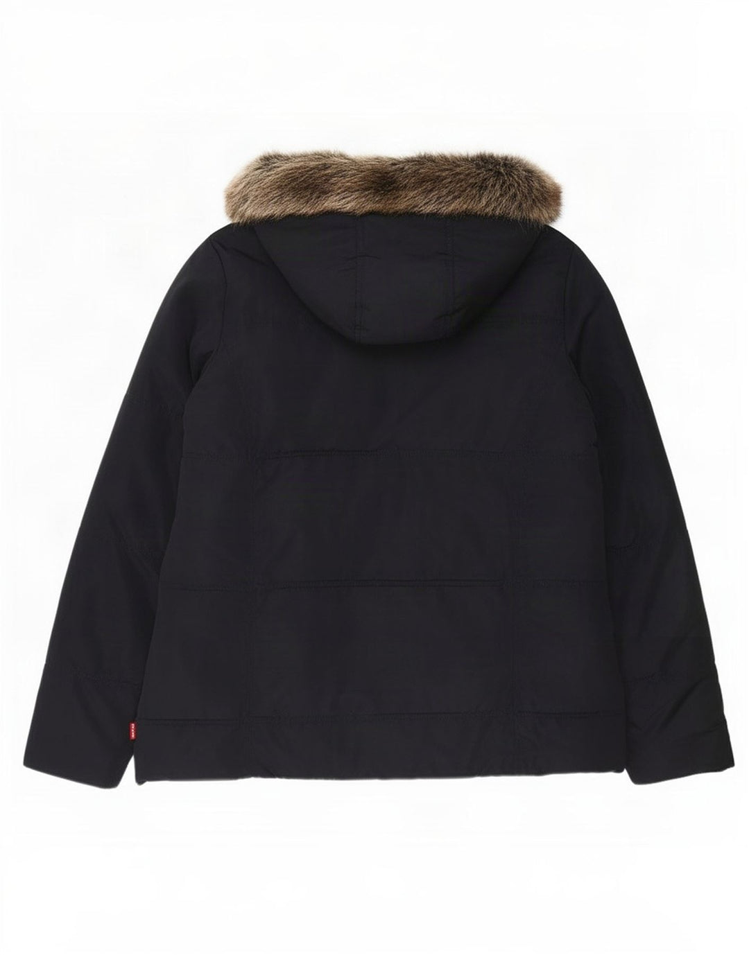 Levi's Girls Hooded Padded Jacket 15-16 Years Navy Blue Polyester