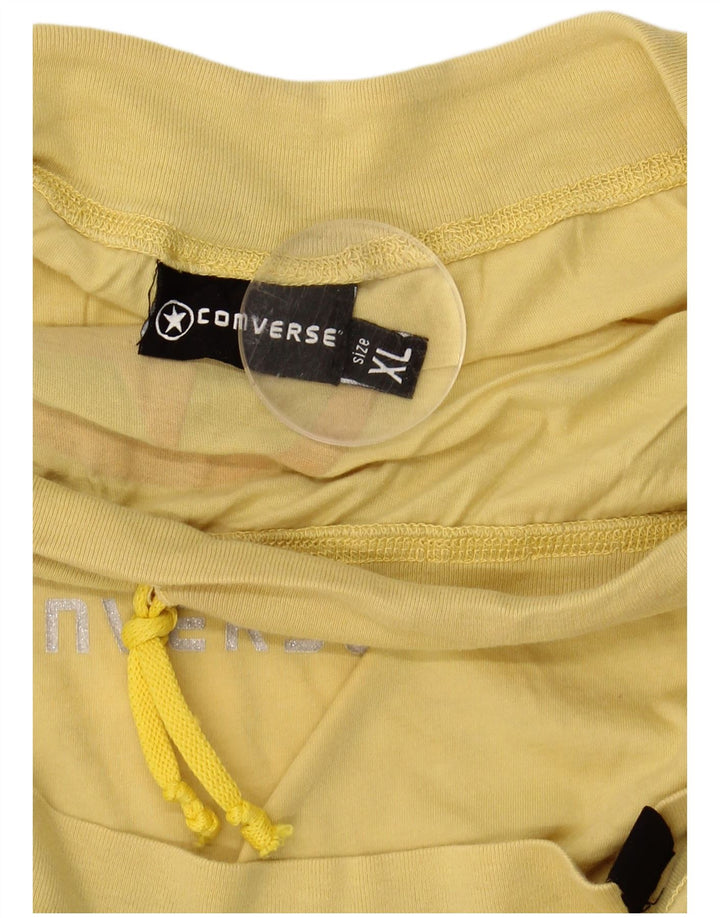 CONVERSE Womens Graphic Mini Skirt XL W38  Yellow