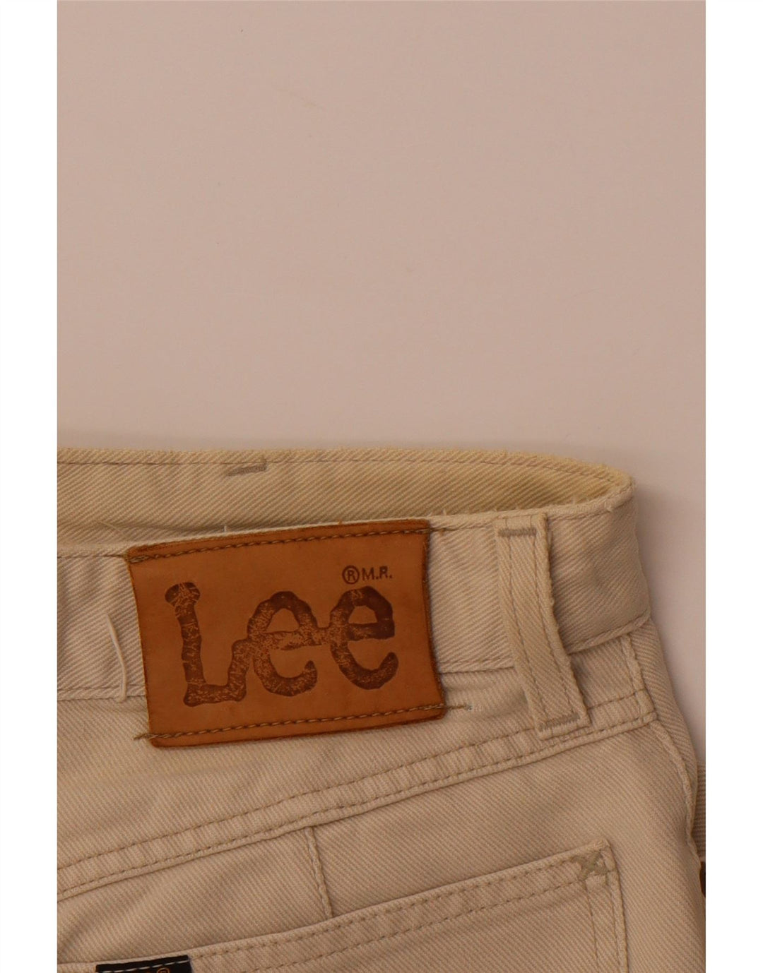 LEE Womens High Waist Tapered Jeans W26 L28 Beige